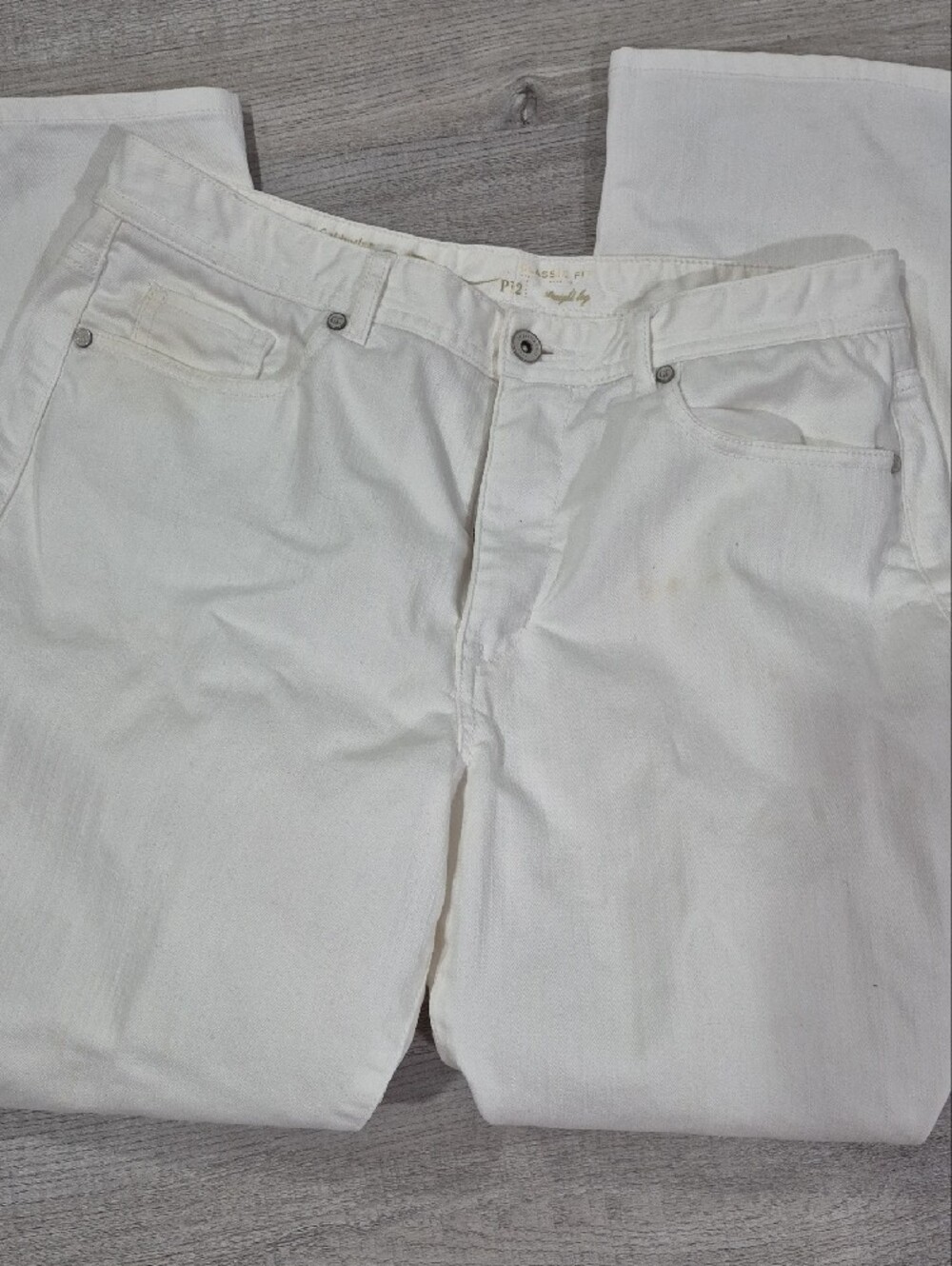 Coldwater Creek White Straight Leg Jeans - Picture 2 of 5